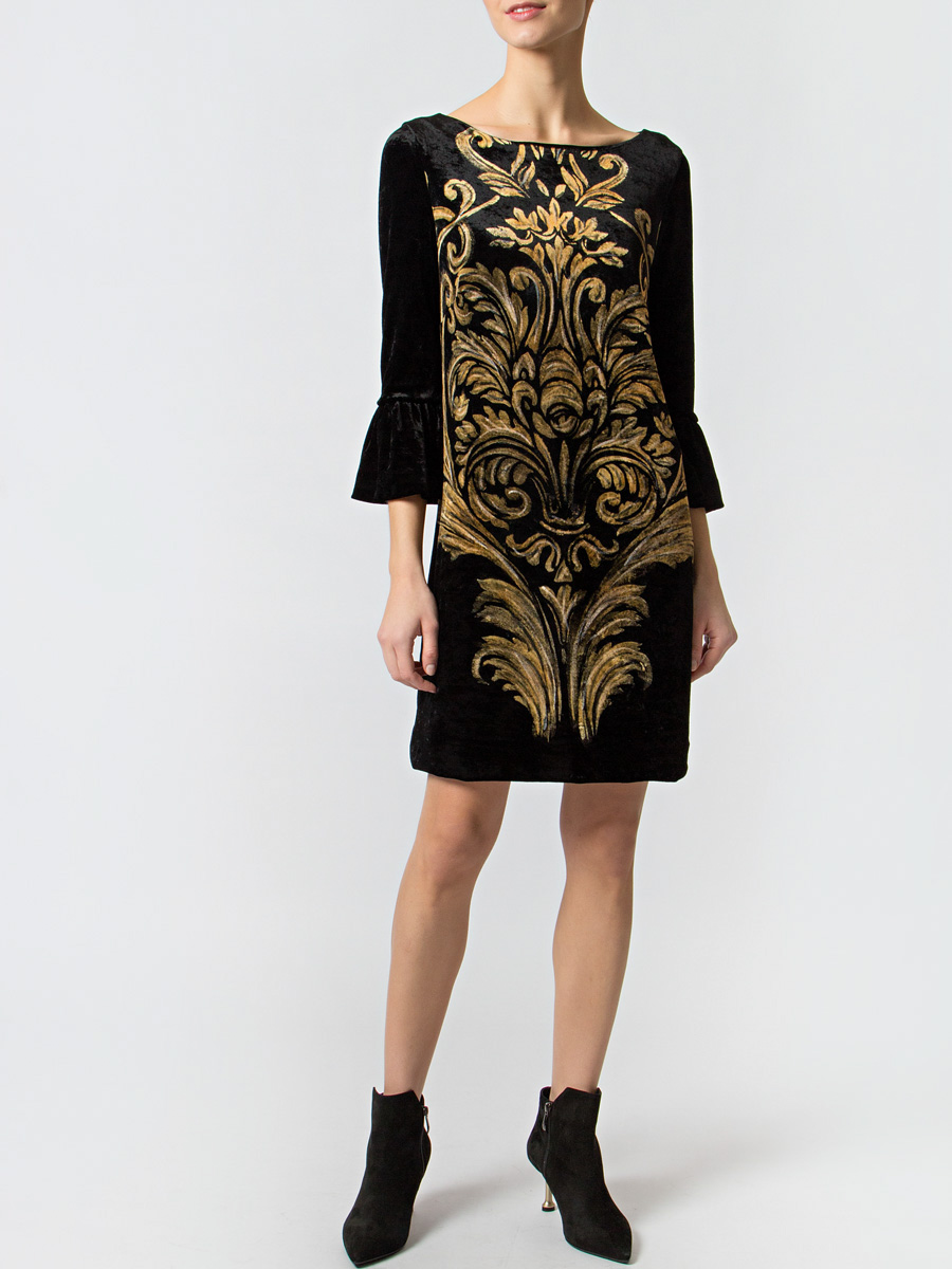 Платье бархатное 217224/52